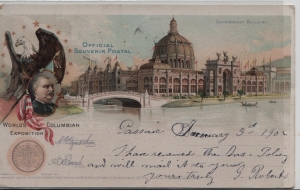 Official Souvenir Postal World's Columbian Exposition Chicago Government Building