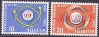 436-437** MNH (Mi. 823-24) 1965 UIT-Kongress