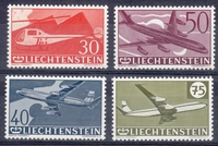 1960 - 30 Jahre Flugpost F34-F37 (Mi. 391-394) **