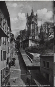 Lausanne - Vieux-LAUSANNE - Escaliers du Marché et Cathédrale