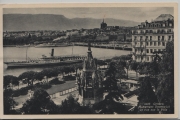 Genève - Genf - Monument Brunswick avec Hotel de la Paix