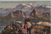 Rigi-Kulm (1800 m) mit Glärnisch (2910 m) und Mythen (1903 m) animée