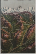 Kienthal - Kandertal - Frutigen Kandersteg - Reichenbach - Relief Karte
