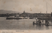Genève - Genf et la rade - mit Schiffsdampfer