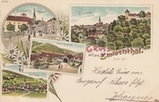 Emmenthal, Gruss aus dem - farbige Litho - Burgdorf, Hasle Ruegsau, Oberburg