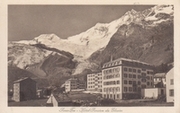 Saas-Fee - Hotel Pension du Glacier s/w