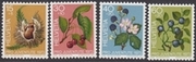 1973 J244-J247** (Mi. 1013-16) Früchte des Waldes
